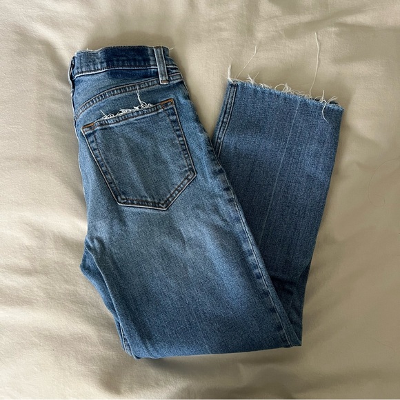A&F The Ankle Straight Ultra High Rise Denim - 27 / 4s - Picture 6 of 7